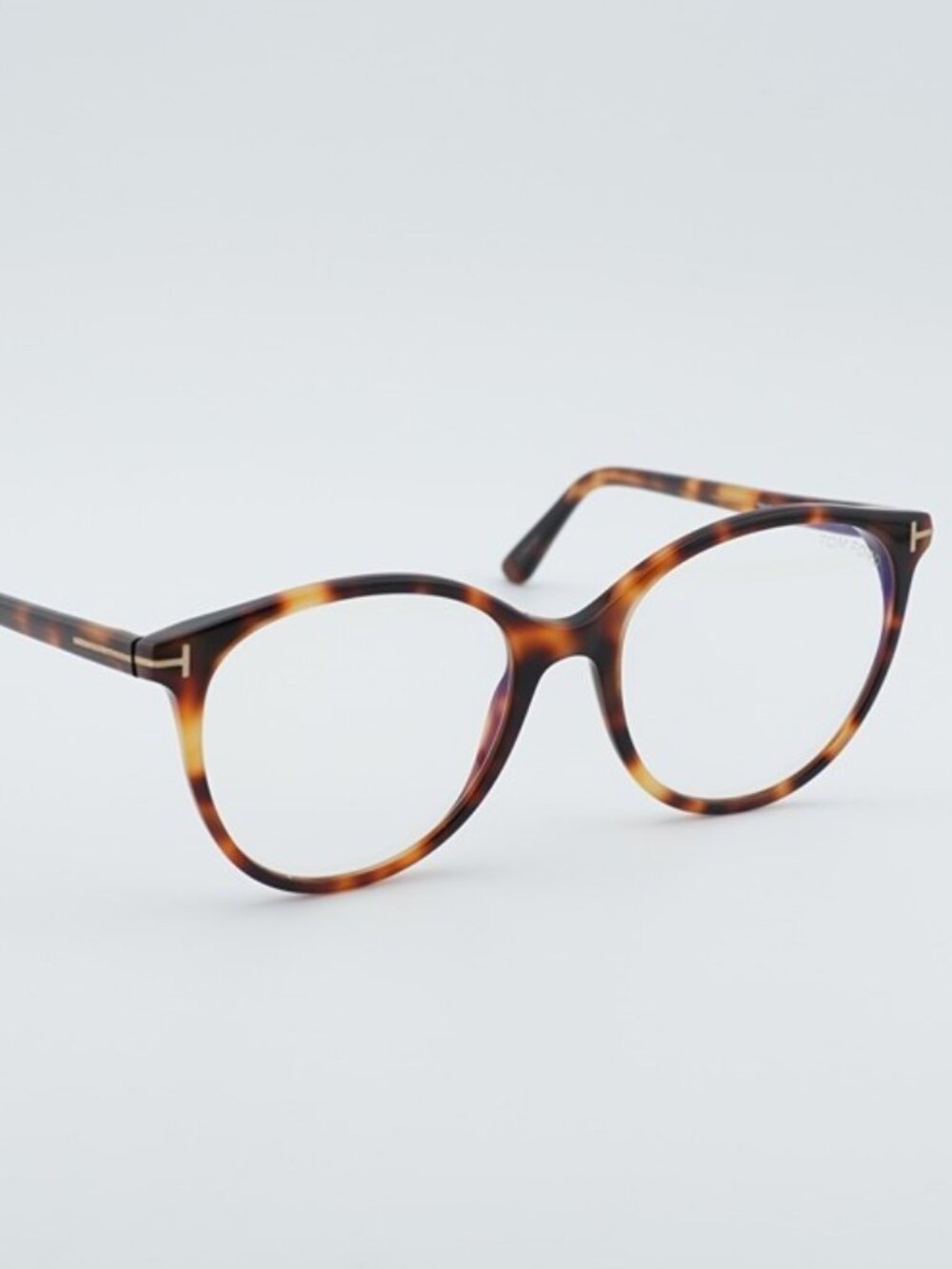 Tom Ford FT5742-B 053 Eyeglasses Havana 53mm Round Frame